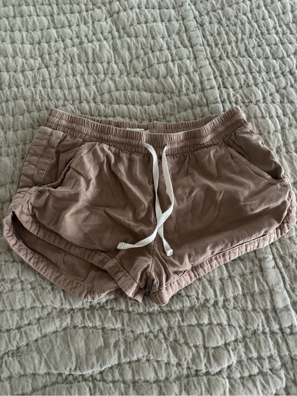 Billabong Women's Dusty Rose Athletic Drawstring Shorts